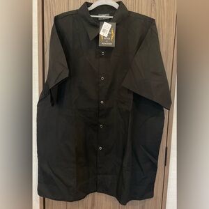 NWT Chef Code Designer Culinary Apparel Black Unisex Shirt Size XL